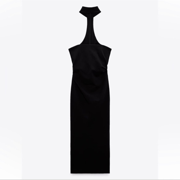 Zara Draped Dress With Choker - Picture 16 of 16